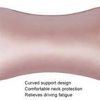 TZ19 Silk Car Head Pillow Car Memory Foam Comfort Lumbar Support, TZ19 Green, TZ19 Champagne, TZ19 Silver Gray, TZ19 Navy, TZ19 Pink, TZ19 Black