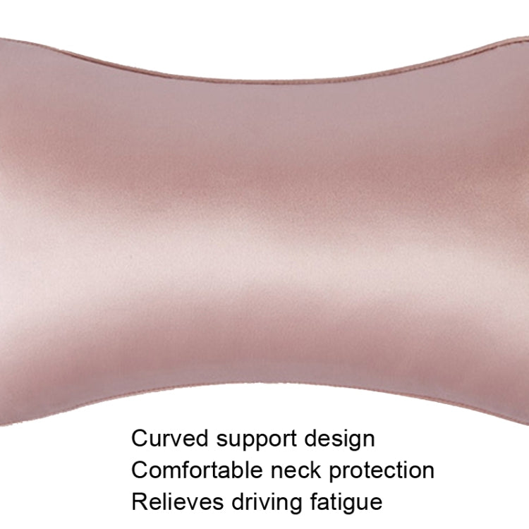 TZ19 Silk Car Head Pillow Car Memory Foam Comfort Lumbar Support, TZ19 Green, TZ19 Champagne, TZ19 Silver Gray, TZ19 Navy, TZ19 Pink, TZ19 Black