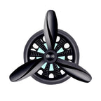 Car Air Outlet Perfume Aromatherapy Swivel Fan, Black Without Light, Silver Without Light, Red Without Light