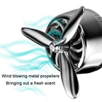 Car Air Outlet Perfume Aromatherapy Swivel Fan, Black Without Light, Silver Without Light, Red Without Light