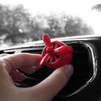 Car Air Outlet Perfume Aromatherapy Swivel Fan, Black Without Light, Silver Without Light, Red Without Light
