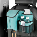 DE RAN FU Flip Fur Car Seat BackTissue Box Storage Hanging Bag With Hook, 1122 Blue, 1122 Brown, 1122 Black, 1122 Grey