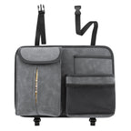 DE RAN FU Flip Fur Car Seat BackTissue Box Storage Hanging Bag With Hook, 1122 Grey, 1122 Blue, 1122 Brown, 1122 Black
