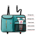 DE RAN FU Flip Fur Car Seat BackTissue Box Storage Hanging Bag With Hook, 1122 Grey, 1122 Blue, 1122 Brown, 1122 Black