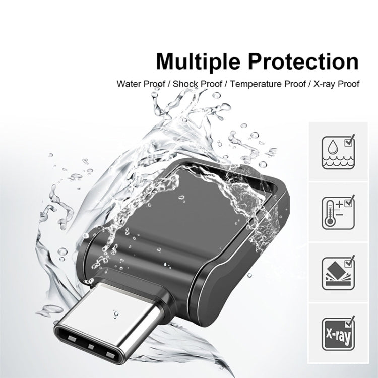 USB 2.0 + Type-C/USB-C High Speed ??Mini Computer and Phone Dual-purpose Rotary U Disk, Type-C2.0 32GB, Type-C2.0 64GB, Type-C2.0 128GB