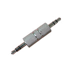 3pcs Metal 3.5mm Audio Male To Male Straight Through Adaptor