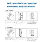 COMFAST CF-WA971 WiFi 7 Outdoor Access Point 3600Mbps With Directional Coverage, 2.5G WAN & Gigabit LAN Ports, EU Plug, US Plug, UK Plug