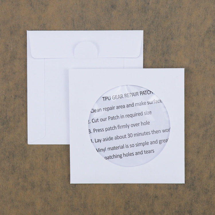 TPU Transparent Repair Patch Tent Swim Ring Waterproof Patch Adhesive, 10 PCS 7x7cm, 1 Roll 375cm