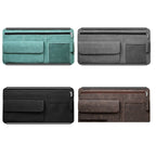 DE RAN FU Car Shade Glasses Box Storage Bag Car Flip Fur Glue Box Zipper Card Bag, 8018 Grey, 8018 Blue, 8018 Black, 8018 Brown