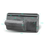 DE RAN FU Car Shade Glasses Box Storage Bag Car Flip Fur Glue Box Zipper Card Bag, 8018 Grey, 8018 Blue, 8018 Black, 8018 Brown