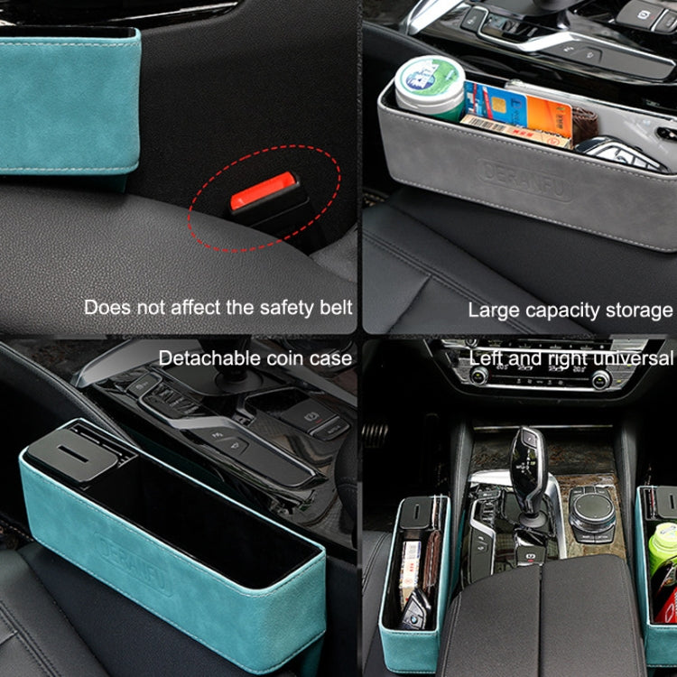 DE RAN FU Car Seat Storage Box Cup Holder Fur Citrine Phone Sundry Storage Box, 6030 Brown, 6030 Blue, 6030 Black, 6030 Grey