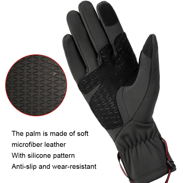 HUNTRANGE A037 Plus Velvet Sports Windproof Waterproof Touch Screen Riding Gloves, M, L, XL