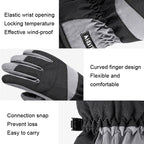 HLINTRANGE 061 Skiing Warm Gloves Sports Riding Waterproof Touch Screen Gloves, M, L, XL