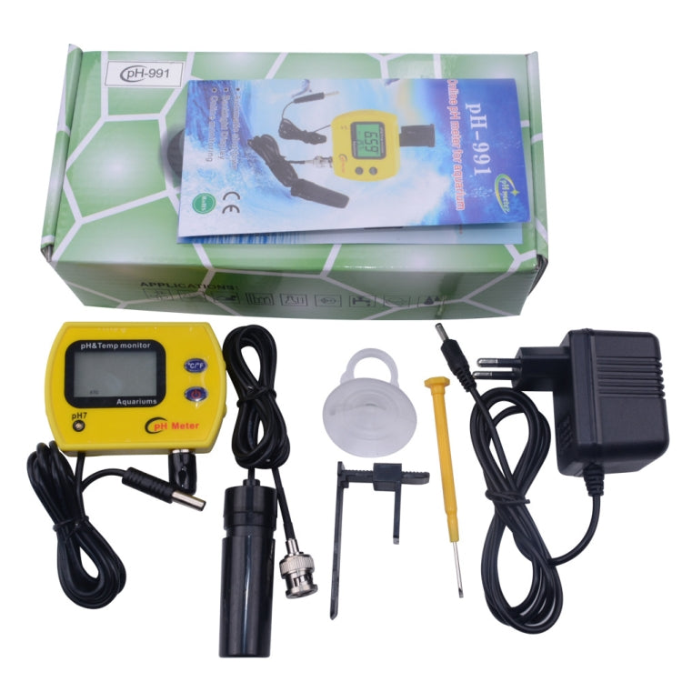 PH Tester Durable Acid Meter Swimming Pool Temperature Monitor With Backlight, Plug Type:, US Plug, EU Plug