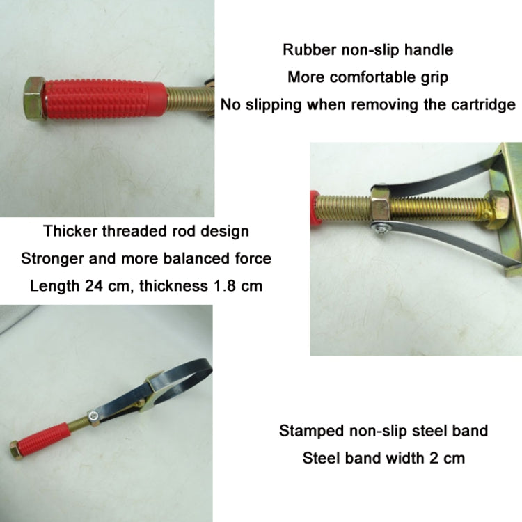 Oil Filter Wrench Adjustable Steel Strap Oil Removal Tool, 90-140mm