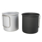 HK280 300ml Outdoor Camping Folding Water Cup Portable Aluminum Alloy Cup, Black, Silver