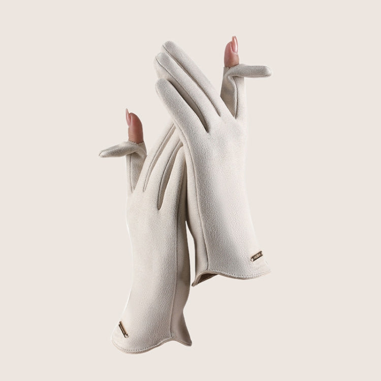 Touch Screen Plus Velvet Keep Warm Riding Gloves, Women Milk White), Women Dark Green, Women Camel, Women Black, Men Black, Men Gray, Men Camel, Women Pink