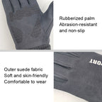 Q35 Suede Men Warm Gloves Touch Screen Sports Cycling Gloves, Q35 Khaki, Q35 Black, Q35 Dark Blue, Q35 Gray