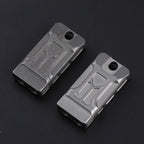 KS007A Titanium Alloy Whistle Dual Tube High Frequency Motion Survival Whistle, KS007A Sandblast, KS007A Stonewash
