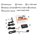 FJGEAR2 FJ-U302 3 In 2 Out USB Shared Shared Switch Expander With Desktop Controller Cable, FJ-U302
