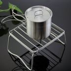 Outdoor Mini Portable Folding Grill Stainless Steel 304 Furnace Head Bracket, Size:, 17x15.5x9.5cm, 23x19.5x11cm, 27.5x23.5x13cm