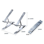 N8 Double-layer Foldable Lifting Aluminum Alloy Laptop Heat Dissipation Stand, N8 (Silver), N8 (Gray), N8 (Oxidized Silver)