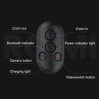 PGYTECH Camera Mobile Phone Desktop Pan Tilt Handheld Tripod, Black, White, Only Tripod, Remote Control Set, Remote control M1
