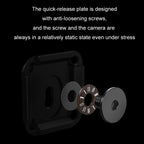 PGYTECH Camera Mobile Phone Desktop Pan Tilt Handheld Tripod, Black, White, Only Tripod, Remote Control Set, Remote control M1