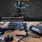 PGYTECH Camera Mobile Phone Desktop Pan Tilt Handheld Tripod, Black, White, Only Tripod, Remote Control Set, Remote control M1