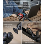 PGYTECH Camera Mobile Phone Desktop Pan Tilt Handheld Tripod, Black, White, Only Tripod, Remote Control Set, Remote control M1