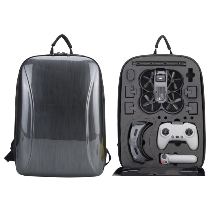 For DJI AVATA  Storage Bag Hard Shell Waterproof Shoulder Bag Backpack, Style 1 Metal Gray Yellow Inner, Style 1 Brushed Gray Black Inner, Style 1 Metal Gray Black Inner, Style 1 Brushed Gray Yellow Inner