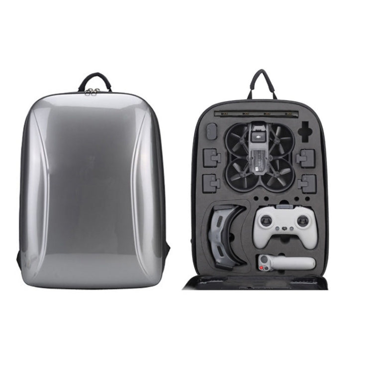 For DJI AVATA  Storage Bag Hard Shell Waterproof Shoulder Bag Backpack, Style 1 Metal Gray Yellow Inner, Style 1 Brushed Gray Black Inner, Style 1 Metal Gray Black Inner, Style 1 Brushed Gray Yellow Inner