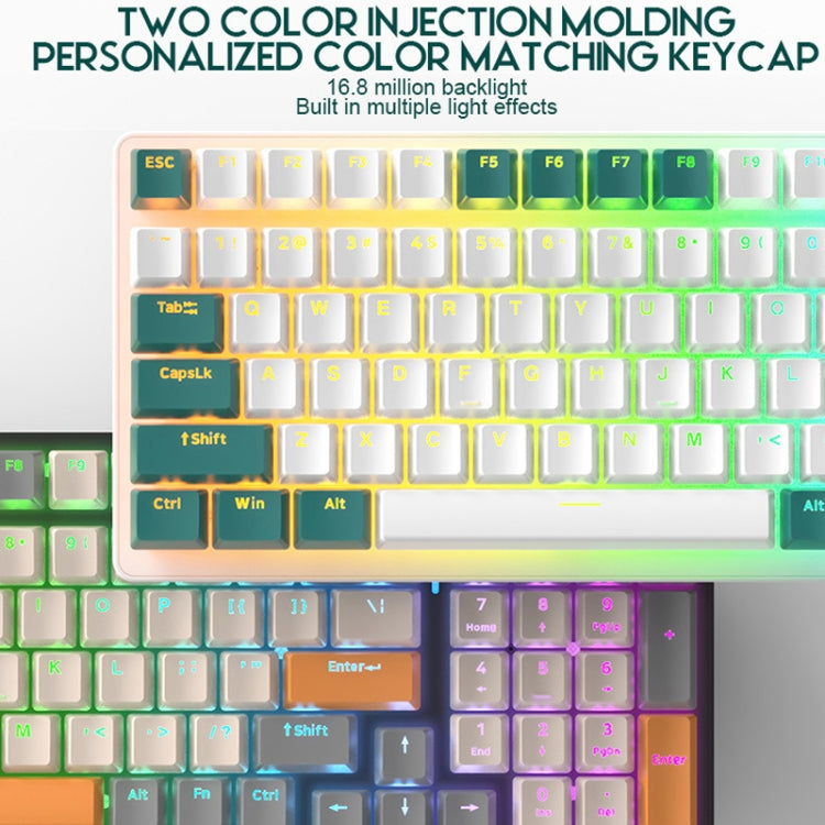 ZIYOU LANG  K3 100 Keys Game Glowing Wired Mechanical Keyboard, Cable Length: 1.5m, Style:, K3 Bee Version Red Axis, K3 Micro Light Hot Plug Version Red Axis, K3 Micro Light Hot Plug Version Green Axis, K3 Water Green Hot Plug Version Green Axis       ...