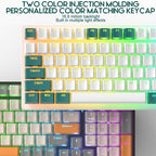 ZIYOU LANG  K3 100 Keys Game Glowing Wired Mechanical Keyboard, Cable Length: 1.5m, Style:, K3 Bee Version Red Axis, K3 Micro Light Hot Plug Version Red Axis, K3 Micro Light Hot Plug Version Green Axis, K3 Water Green Hot Plug Version Green Axis       ...