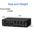 SK-1 USB Computer Driver-free Recording Sound Card Instrument Arranger Mixer