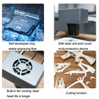 Laser Carvings Mini Marking Machine Can Cut Wood Board Paper Leather, US Plug, DJ7 7W US Plug