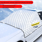 SUITU R-3945 Car Winter Front Glass Snow Shield Defrost Sunshade Thickened Car Clothing, Style:, Non-magnet Clip Door, Non-magnet With Earmuffs, 5 Magnets With Earmuffs, Non-magnet Three Layers Thickened, 12 Magnets Three Layers Thickened              ...