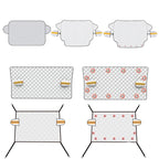 SUITU R-3945 Car Winter Front Glass Snow Shield Defrost Sunshade Thickened Car Clothing, Style:, Non-magnet Clip Door, Non-magnet With Earmuffs, 5 Magnets With Earmuffs, Non-magnet Three Layers Thickened, 12 Magnets Three Layers Thickened              ...