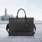 Bopai 11-98811 Leather Business Large-capacity Laptop Handbag Messenger Briefcase, 11-98811