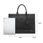 Bopai 11-98811 Leather Business Large-capacity Laptop Handbag Messenger Briefcase, 11-98811