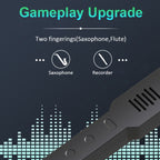 Mini Digital Electronic Saxophone Wind Instrument for Imitation of Various Musical Instrument Sounds, Electronic Saxophone White, Electronic Saxophone Black