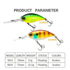 2pcs Inner Laser Deep Dive Sea Fishing Rock Fat Fake Bait Plastic Stiff Bait, 2pcs CB034/A, 2pcs Cb034/B, 2pcs CB034/C, 2pcs CB033/A, 2pcs CB034/D, 2pcs CB033/B, 2pcs CB034/E, 2pcs CB033/C, 2pcs CB034/F, 2pcs CB033/D, 2pcs CB033/E, 2pcs CB033/F        ...