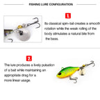 2pcs Luya Bait Shenshui VIB With Metal Tablets Fake Bait Tiller Mouth Bass Bionic Fishing Bait, 2pcs E, 2pcs A, 2pcs B, 2pcs C, 2pcs D