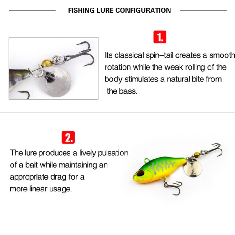2pcs Luya Bait Shenshui VIB With Metal Tablets Fake Bait Tiller Mouth Bass Bionic Fishing Bait, 2pcs E, 2pcs A, 2pcs B, 2pcs C, 2pcs D