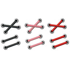 10 PCS Shoelace Car Sticker Body Cover Up Scratch Patch Sticker, Cross Red Shoelace, Cross Black Shoelace, Cross Pink Shoelace, Horizontal Red Shoelace, Horizontal Black Shoelace, Horizontal Pink Shoelace