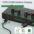 EF-4 RGB Professional 4 Channel Headphone Amplifier Studio Lossless Monitor Splitter, EF-4