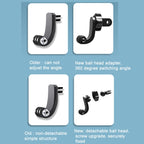 2 PCS ST-06 Basic Strap Mount Surface Buckle for GoPro Hero11 Black / HERO10 Black /9 Black /8 Black /7 /6 /5 /5 Session /4 Session /4 /3+ /3 /2 /1, DJI Osmo Action and Other Action Cameras, Centered Shoot Adapter(2 PCS)