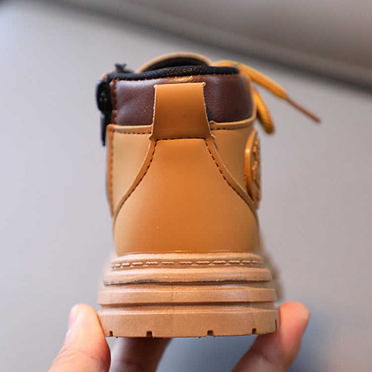 Children Martin Boots Leather Kids Shoes Boys Girls Casual Short Boots, 21, 22, 23, 24, 25, 26, 27, 28, 29, 30