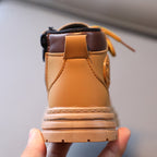 Children Martin Boots Leather Kids Shoes Boys Girls Casual Short Boots, 21, 22, 23, 24, 25, 26, 27, 28, 29, 30