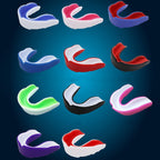 W003 Sanda Training Basketball Boxing Sports Mouth Guard EVA Braces, Style: Adult (White Green), Adult (White Green), Adult (White Red), Adult (Pink White), Adult (White Blue), Children (Black White), Children (Pink White), Children (Blue White)       ...